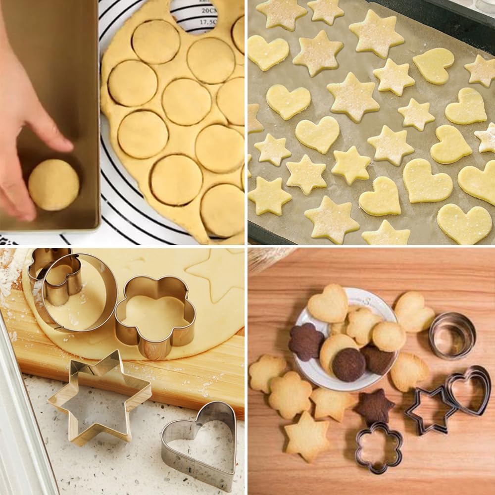 Metal Cookie Cutters Set, Star Cookie Cutter, Round Biscuit Cutter, Heart Cookie Cutters, Molds Cutter, Cookie Cutter, Biscuit Cutters Metal Cookie Cutters Set, Star Cookie Cutter, Round Biscuit Cutter, Heart Cookie Cutters, Molds Cutter, Cookie Cutter, Biscuit Cutters